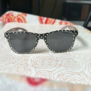 Sunglasses No Brand Polk a Dot with floral inside